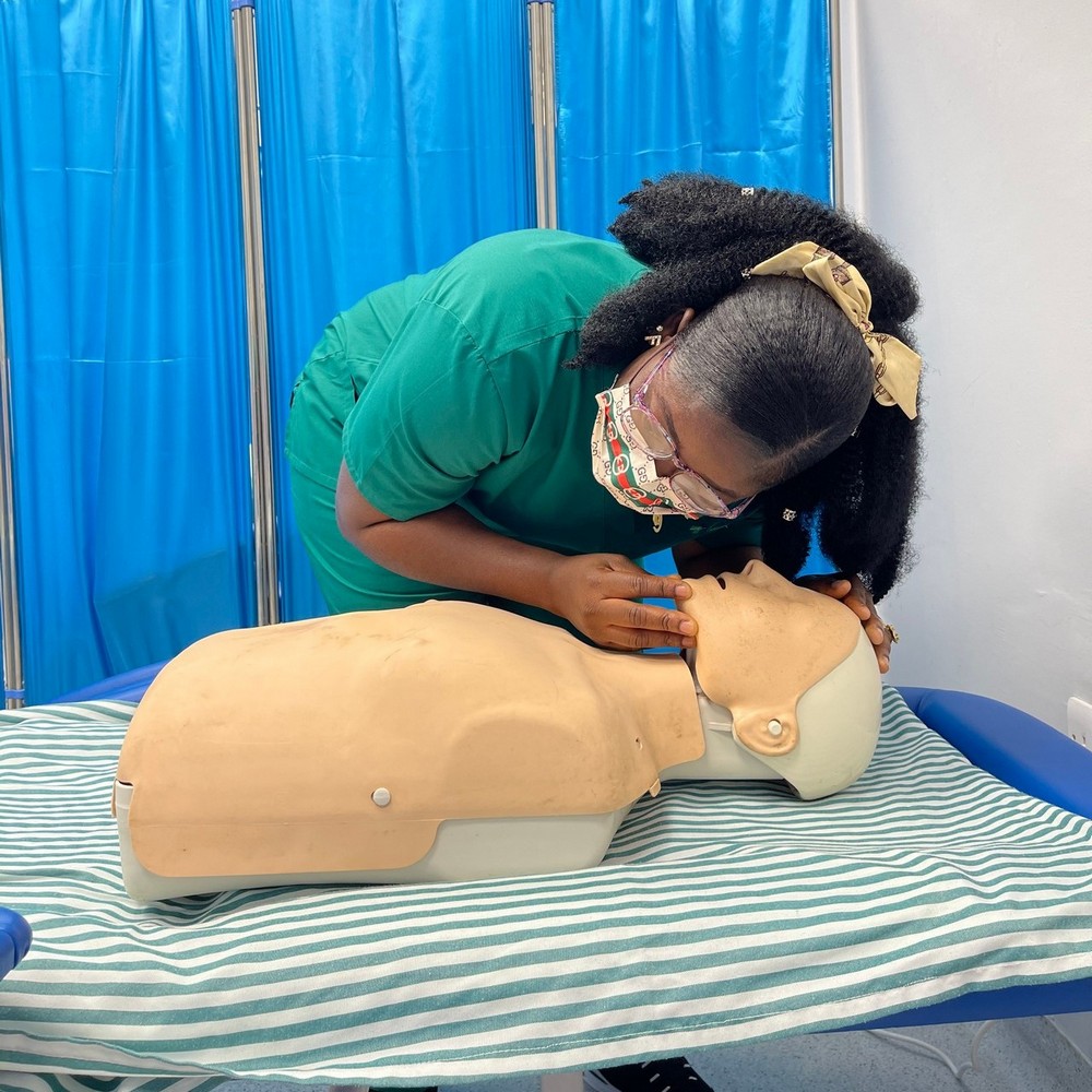 Jahmale Nurse Administering CPR